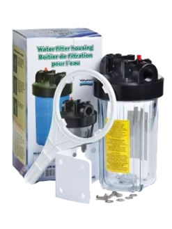 Waterite Single 4.5" OD Big Blue Water Filter Housing | 10" | Clear