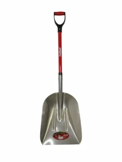 ProYard Landscaping Tools Industrial 15" Aluminum Blade Scoop Shovel | D-Grip Fiberglass Handle