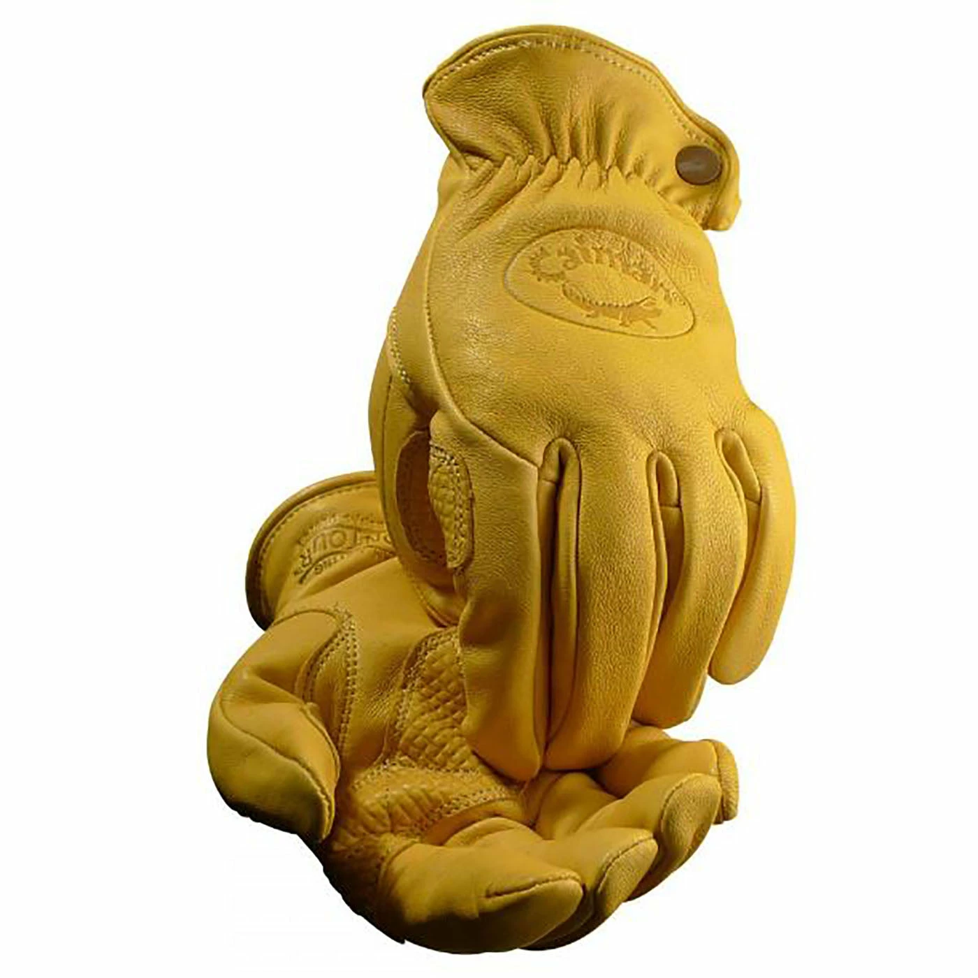 Caiman® 1324 Gold Sheep Grain Premium Drivers Gloves - Pack Of 6 Pairs Work Gloves