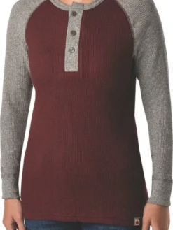 Stanfields Work Wear Stanfield's 1369 Women's Heritage Waffle Henley | Sizes S - 2XL