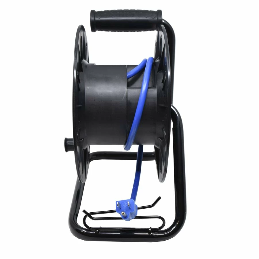 Lighting FlexiCord Extension Cord Storage Reel W/ 4 Grounded Outlets, 15A Circuit Breaker & Switch