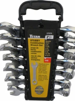 Cleanflow Stubby Combination Wrench Sets - 7 Piece