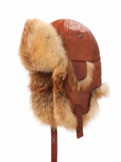 Work Hats Crowncap Red Fox Aviator | Cognac/Natural