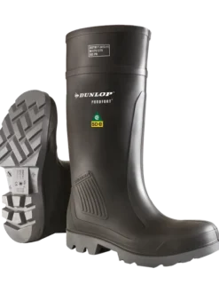 Rubber Work Boots Dunlop Purofort Steel Toe Steel Plate Professional Full Safety PU Boots | Sizes 7 - 14