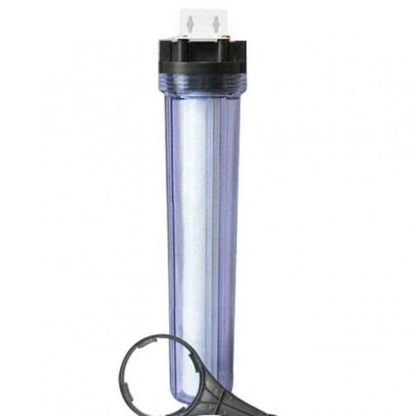 Waterite Single 4.5" OD Big Blue Water Filter Housing | 20" | Clear