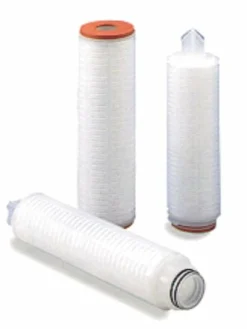 Hypurion 2.5” OD HPP High Purity Polypropylene Pleated Filter Cartridges With External Cage – Various Lengths And Micron Ratings Commercial Water Filters And UV Parts