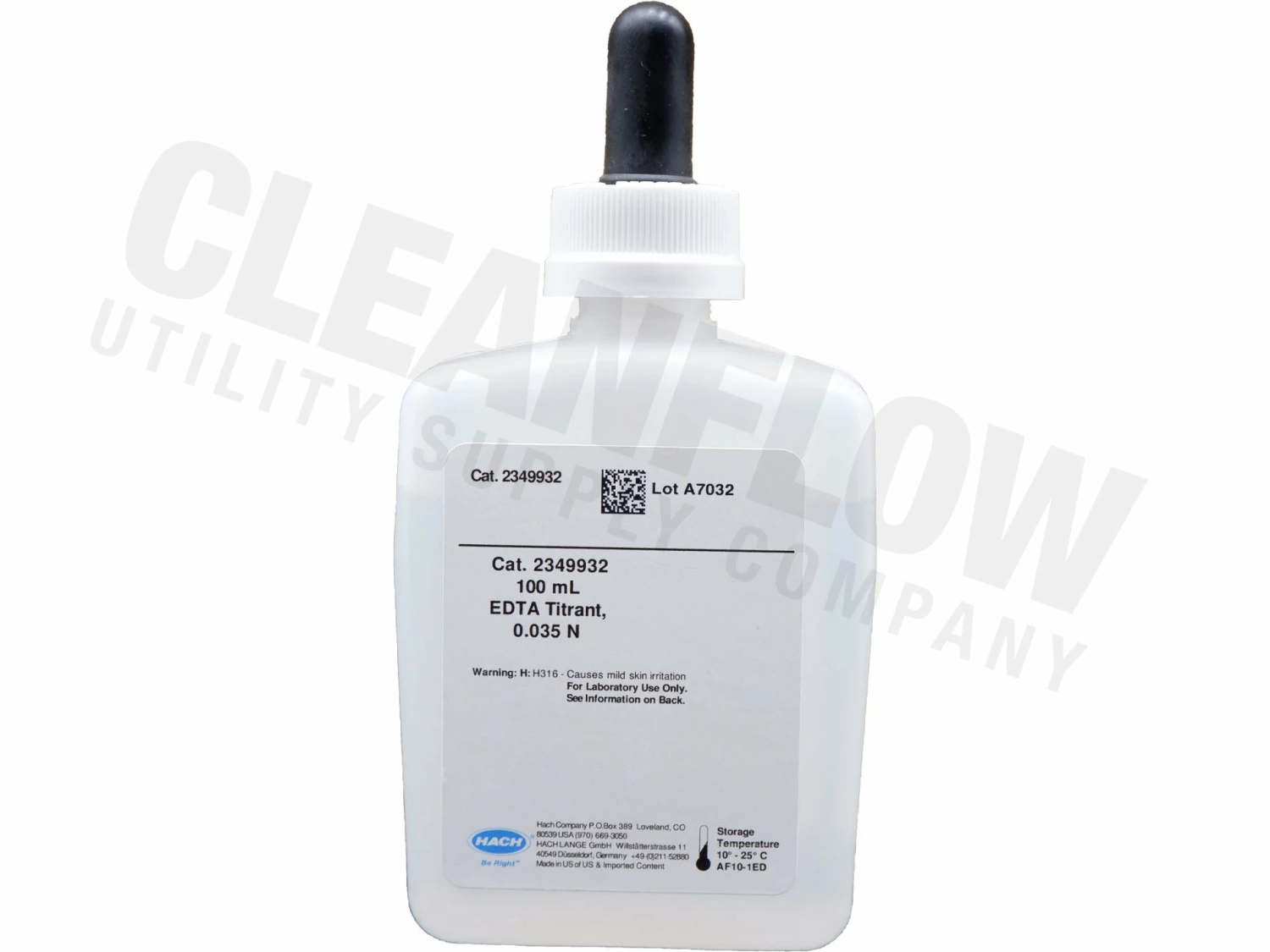 Hach EDTA Titrant Standard Solution, 0.035N - 100 ML MDB Water Testing Supplies