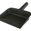 Globe Commercial Products Premium Black Plastic Dust Pan - 12" Width