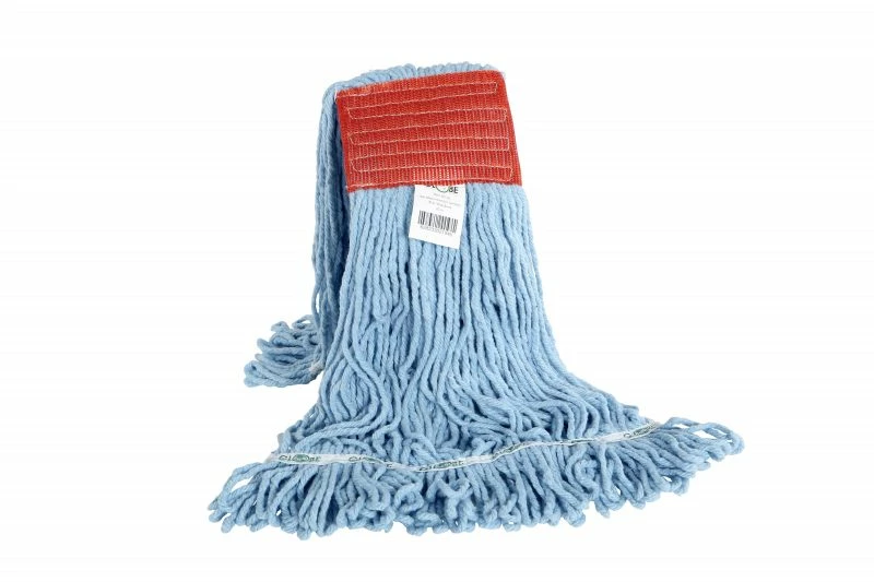 Globe Commercial Products Syn-Pro® Synthetic Looped-End Heavy Duty Wide Band Mop Heads Cleaning Tools