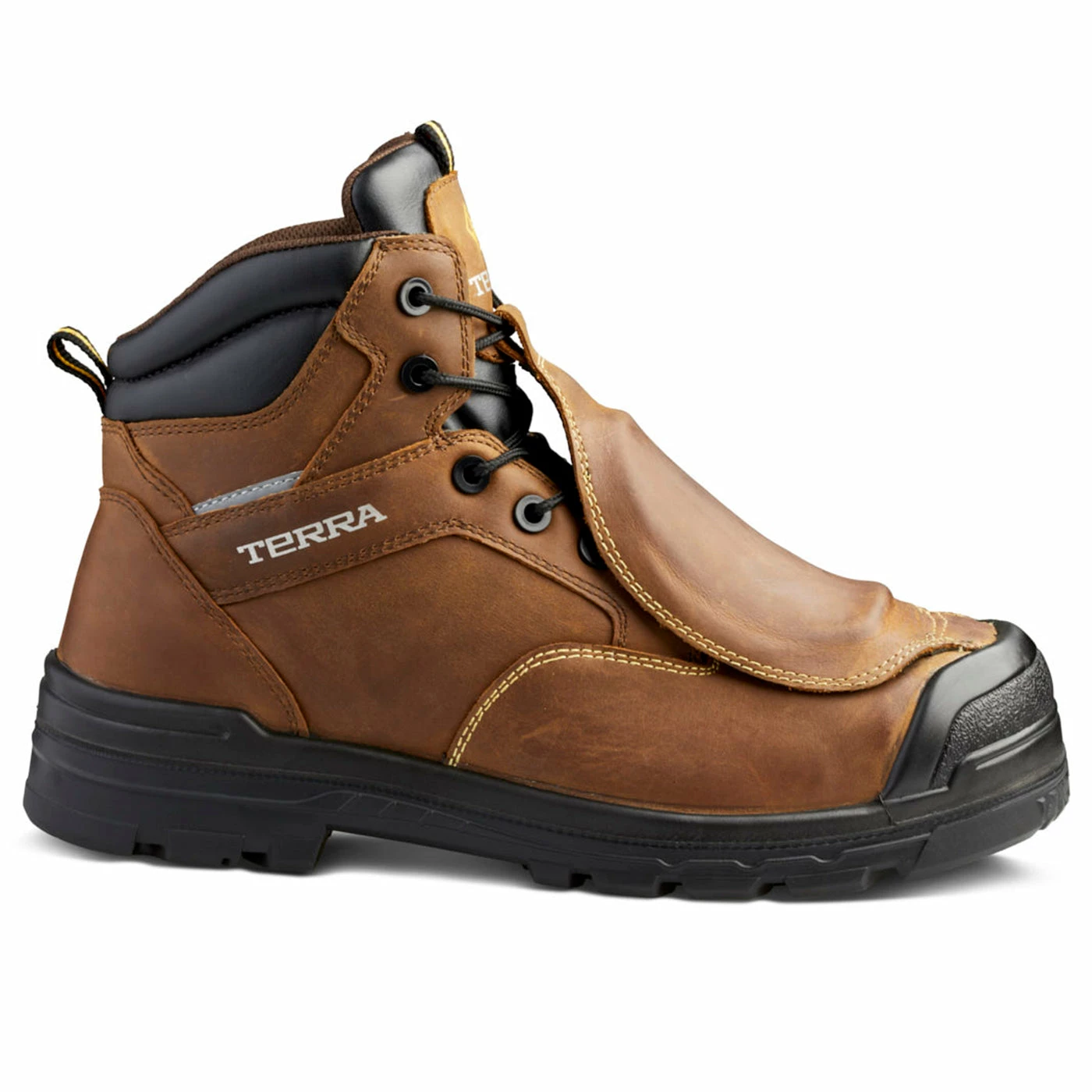 Terra Safety Footwear Terra Barricade Composite Toe 6" External Metguard Men's Safety Work Boots | Brown | Sizes 7 - 14