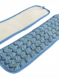 Globe Commercial Products Microfiber Flat Mop Wet Pads