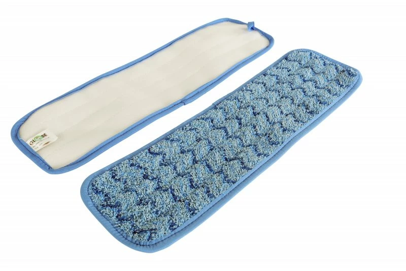 Globe Commercial Products Microfiber Flat Mop Wet Pads