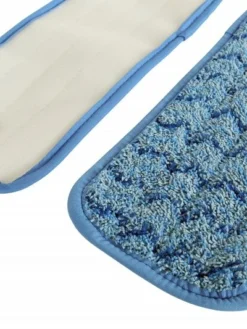 Globe Commercial Products Microfiber Flat Mop Wet Pads