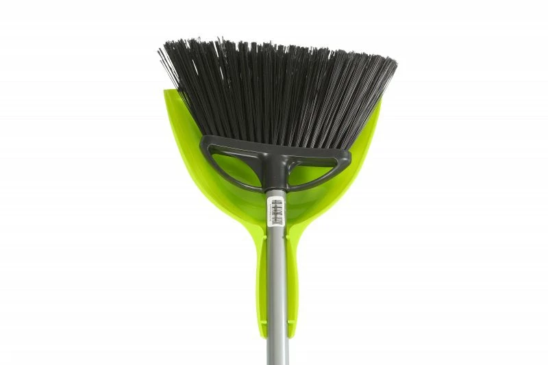 Globe Commercial Products 10" Angle Brooms With EZ Clean Dustpan Combo Cleaning Tools