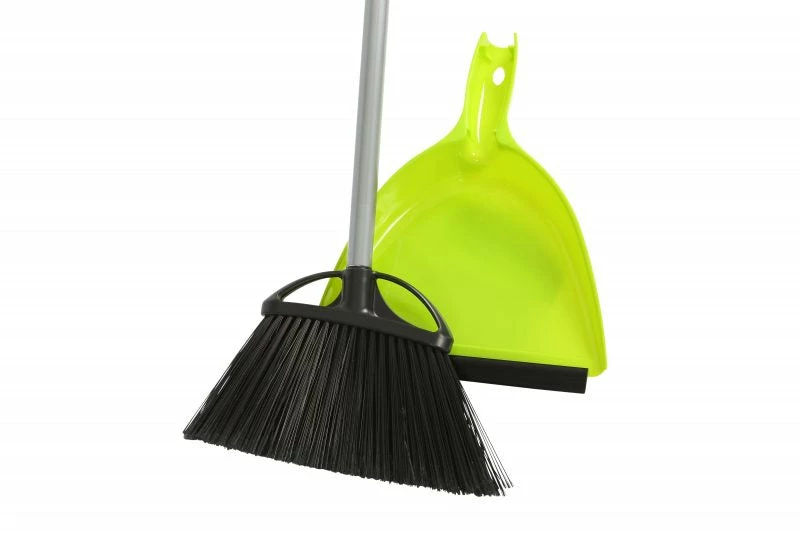 Globe Commercial Products 10" Angle Brooms With EZ Clean Dustpan Combo Cleaning Tools