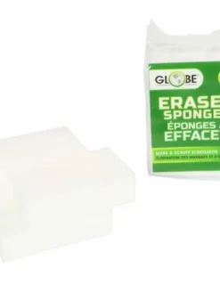 Globe Commercial Products Erase-It Sponge - Large Size - 4 Pack (Case Of 36) Cleaning Tools
