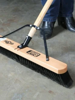Globe Commercial Products Cleaning Tools The Beast™ Contractor's Medium Bristle Push Broom Assembly - 24