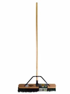 Globe Commercial Products Cleaning Tools The Beast™ Contractor's Medium Bristle Push Broom Assembly - 24
