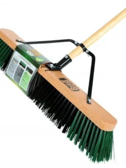Globe Commercial Products The Beast™ Contractor's Rough Bristle Push Broom Assembly - 24" Head