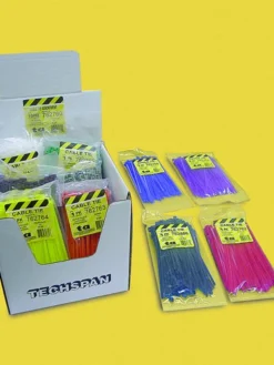 Techspan Colored Cable Tie Assortment – 1000 Pcs