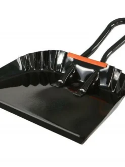 Globe Commercial Products Hand-Held Heavy Duty Metal Dust Pans Cleaning Tools