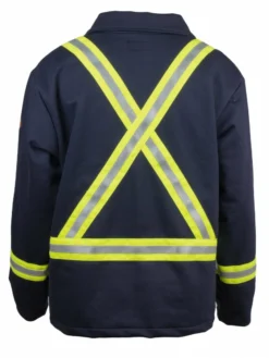 KELTEK Apparel KELTEK 492S Flame Resistant Hi-Vis Zip Fleece Jacket | Navy | S-5XL (HRC 2) Flame Resistant Work Wear
