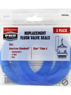 Maintenance Supplies Fluidmaster Replacement Flush Valve Seals, 3 Pack, Blue