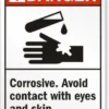 Cleanflow Safety Supplies Corrosive. Avoid Contact Safety Sign