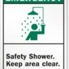 Cleanflow Safety Supplies Safety Shower Sign