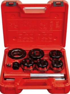 Super Ego 9 Piece Ratchet Pipe Threader Kit | 3/8" - 1-1/2" NPT Pipe Tools
