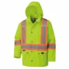 Hi-Vis Work Wear Pioneer 450D Waterproof Hi Vis Rain Jacket | S-4XL