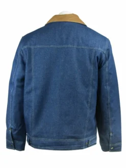 KELTEK Apparel KELTEK Indura® Lined Denim Flame Resistant Jacket W/ Leather Collar (CAT 2) Flame Resistant Work Wear