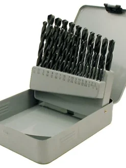 Power Tool Accessories Jet Black Oxide Drill Bit Set | 29 Piece Set | General Purpose (For Steel/Wood)