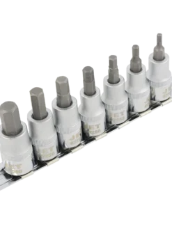 Hand Tools Jet 3/8" Drive Hex Bit Socket Set - Metric | 2" Length | 7 Piece