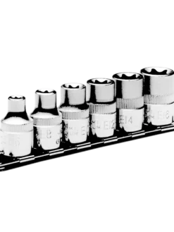 Jet 3/8" Drive Chrome Socket Set | External Torx | 6 Piece Hand Tools