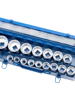Jet 3/4" Drive Metric Chrome Socket Set - 12 Point - 17 Piece Hand Tools