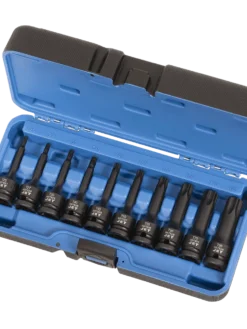 Power Tool Accessories Jet 1/2" Drive Impact Socket | Torx Bit Set | 3" Length | 10 Piece