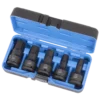 Power Tool Accessories Jet 3/4" Drive SAE Impact Hex Bit Socket Set | 5 Piece | DEEP