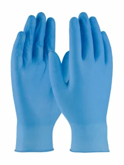 PIP Ambi-Dex® Axle Blue Powder-Free Disposable Textured Nitrile Gloves - 4 Mil - Box Of 100 Work Gloves