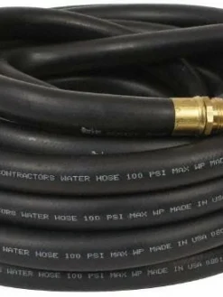 Greenline Hose And Fittings Black Rubber Industrial Garden Hose Assemblies (Hot Water Rated)