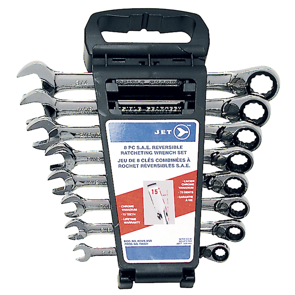 Hand Tools Jet Long Pattern Ratcheting Wrench Sets - Reversing