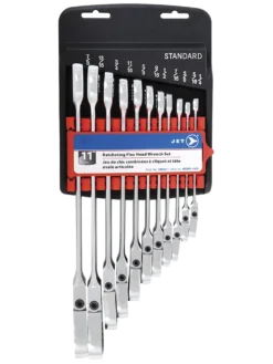 Jet Long Pattern Ratcheting Wrench Sets - Flex Heads