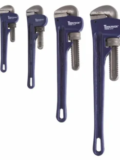 ToolTech® 4 Piece Steel Pipe Wrench Set Pipe Tools