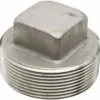 Greenline Fittings And Valves Stainless Steel Square Head Plug Pipe Fitting | 1/8" NPT To 3" NPT