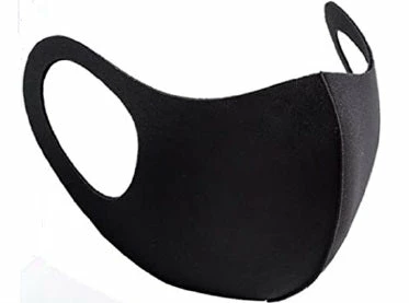 Globe Commercial Products Personal Protective Equipment Re-Usable & Washable Black Spandex Face Masks - Case Of 100
