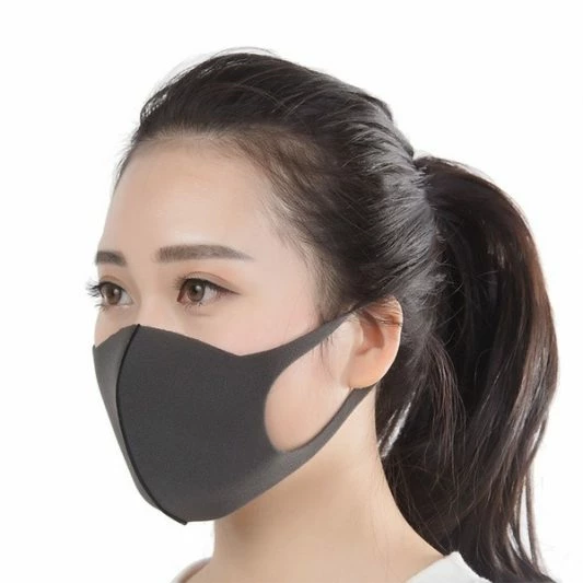 Globe Commercial Products Personal Protective Equipment Re-Usable & Washable Black Spandex Face Masks - Case Of 100