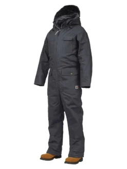 Work Wear Work King 7760 Deluxe Insulated Cotton Duck Coveralls | Black | S-5XL