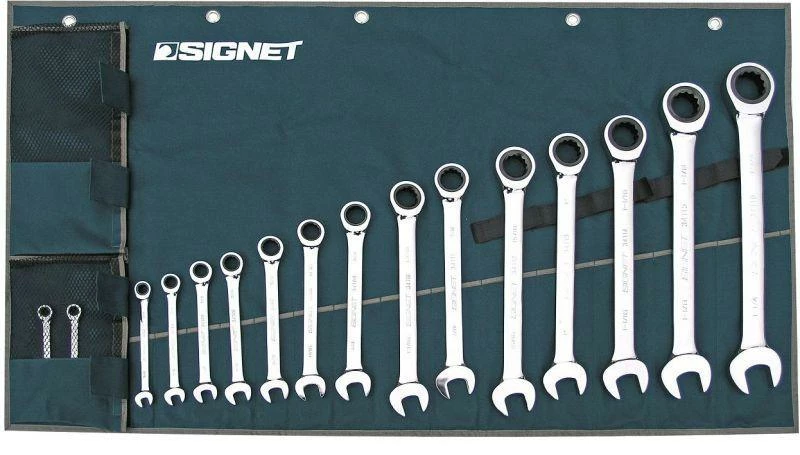 Signet 16 Piece Metric Ratcheting Wrench Set | 8mm To 24mm