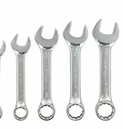 Cleanflow Metric Stubby Combination Wrench Set - 7 Piece Hand Tools