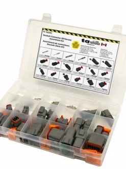 Automotive Supplies Techspan Deutsch Connector Assortment Kit (Solid Barrel Contacts Only) - 67 Pcs